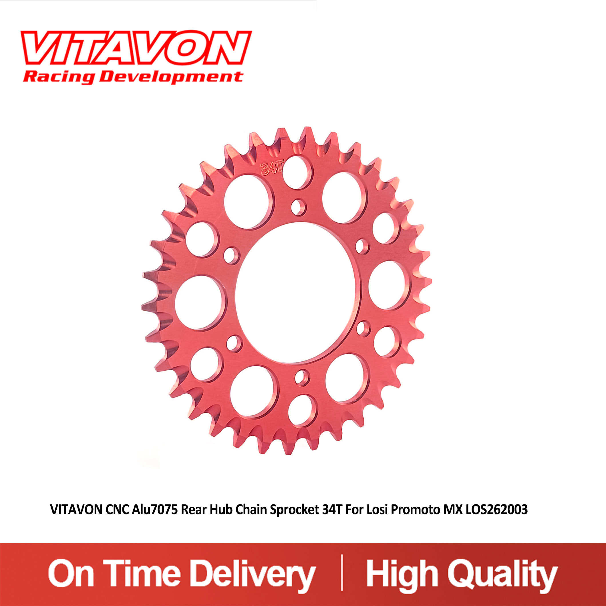 ضرس سلسلة المحور الخلفي VITAVO - مراجعة Chain Sprocket Set وسعره